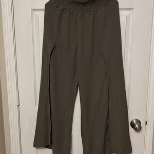 Green Wide Leg Pants